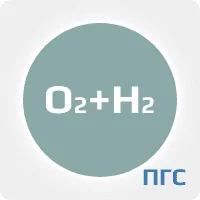 ПГС ГСО 1 разряд кислород О2 (0,95%) в водороде Н2 в баллоне УС 2 л. вентиль латунь