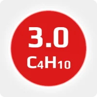 Изобутан (i-C4H10) 3.0 (99,9%) в баллоне 2л (1 кг) соединение W21,8х1/14'' (DIN1)
