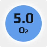 Кислород (О2) 5.0 (99,999%) в баллоне 50л 200бар, ISO, соединение  G3-4 (DIN 9) (Китай)